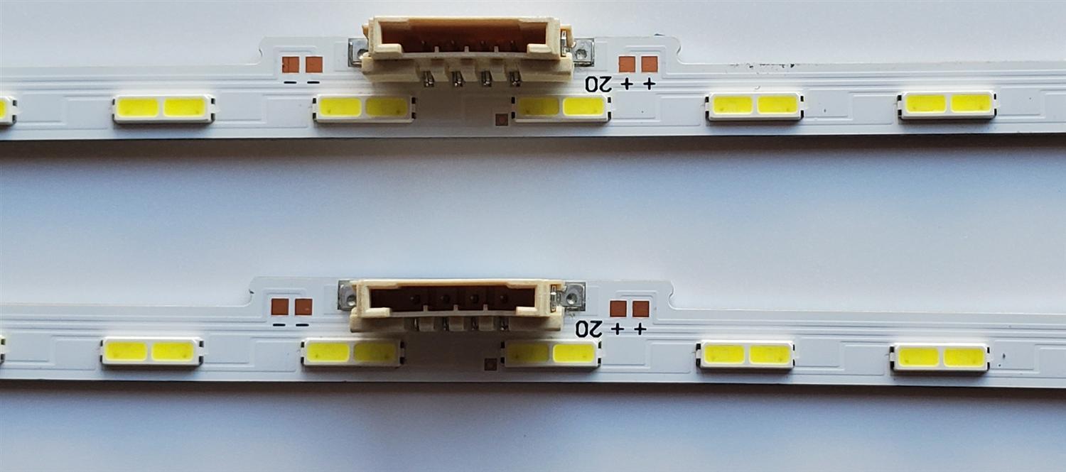 KIT DE LED'S  PARA TV SAMSUNG ((2 PIEZAS)) NUMERO DE PARTE BN96-52597A / 52597A / AU8K/9K_STC500AF7_7020_2IN1_40LEDs_REV1.0_201020 / PANEL CY-SA050HGAV4H / MODELOS HG50AU800NFXZA / UN50AU8000FXZA   - Imagen 2